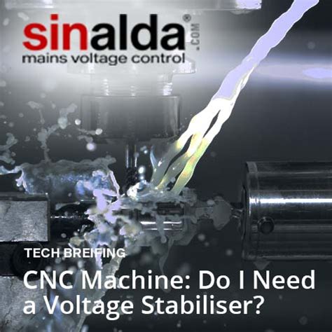 Voltage Stabiliser for CNC Machine. Why do you need 